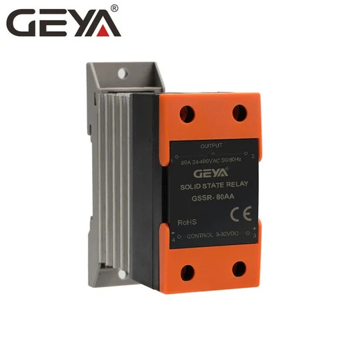 Solid State Relay SSR-10/25/40/60/80/100/120AA 70-280VAC to 24-480VAC &Heat Sin