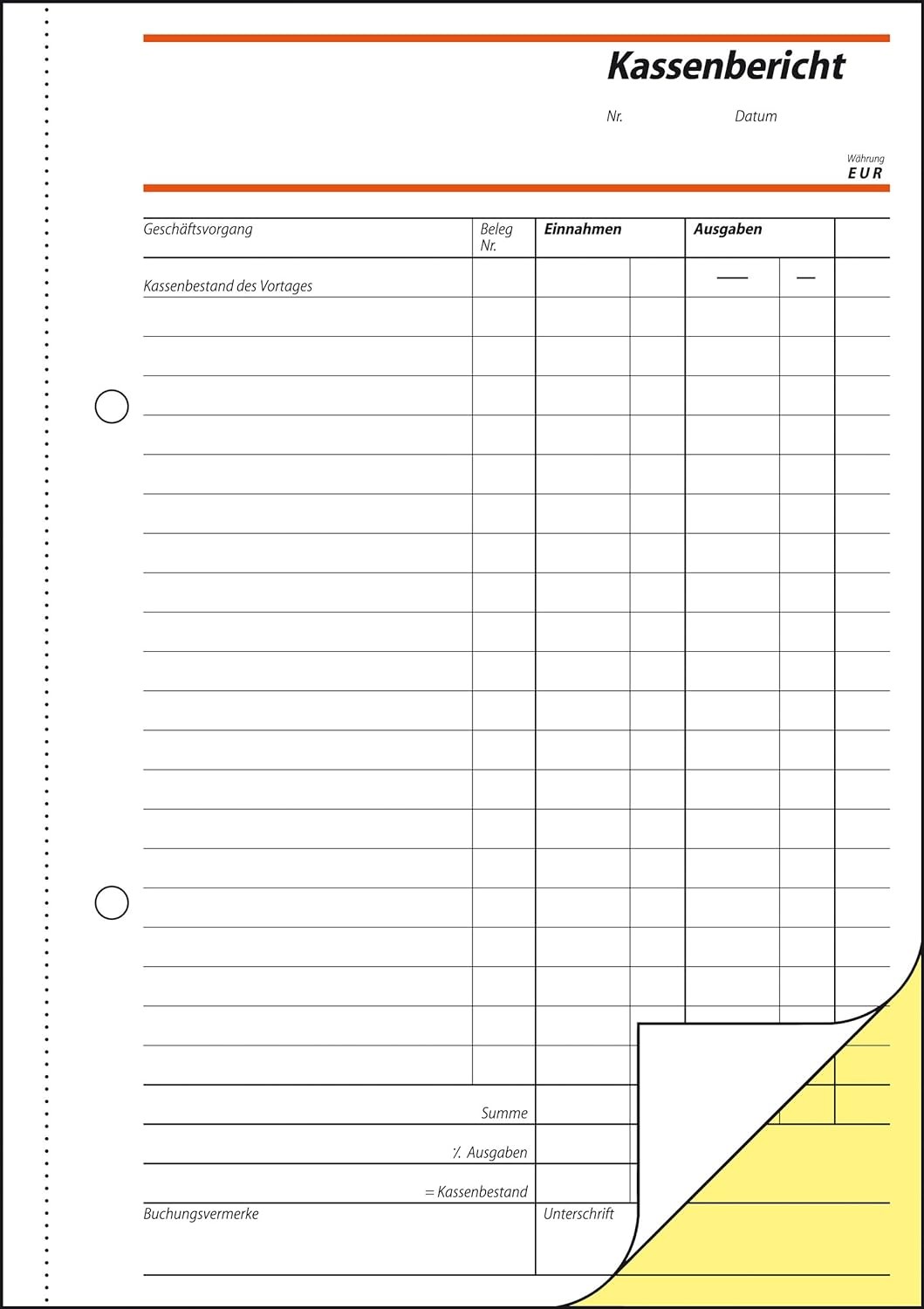 Sigel KA518 Cash Report/an Account 2 x 1 Items Pack of 1
