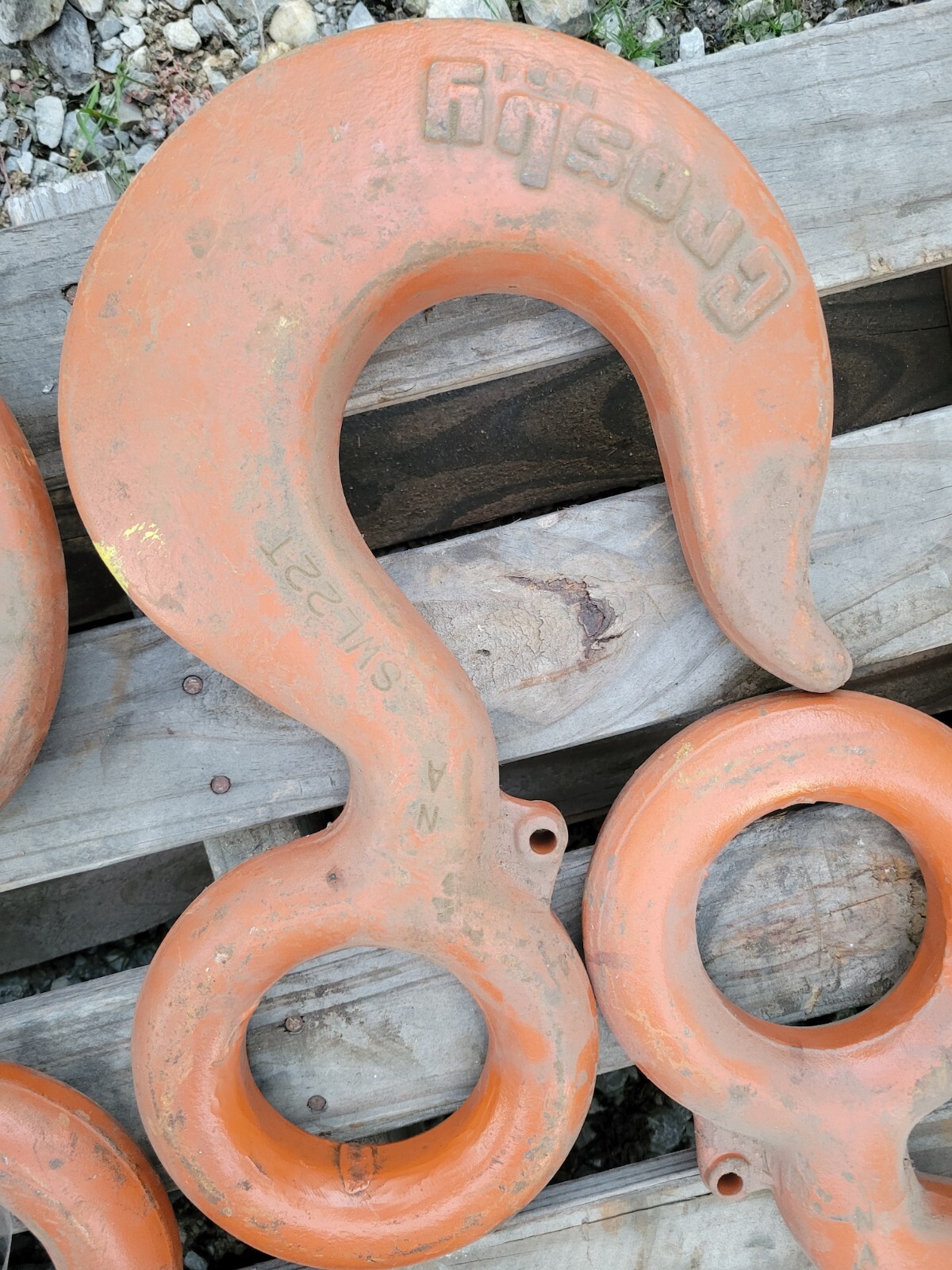 CROSBY 22 TON EYE HOOK WITHOUT LATCH – SWL22T – MADE IN USA – Several Available