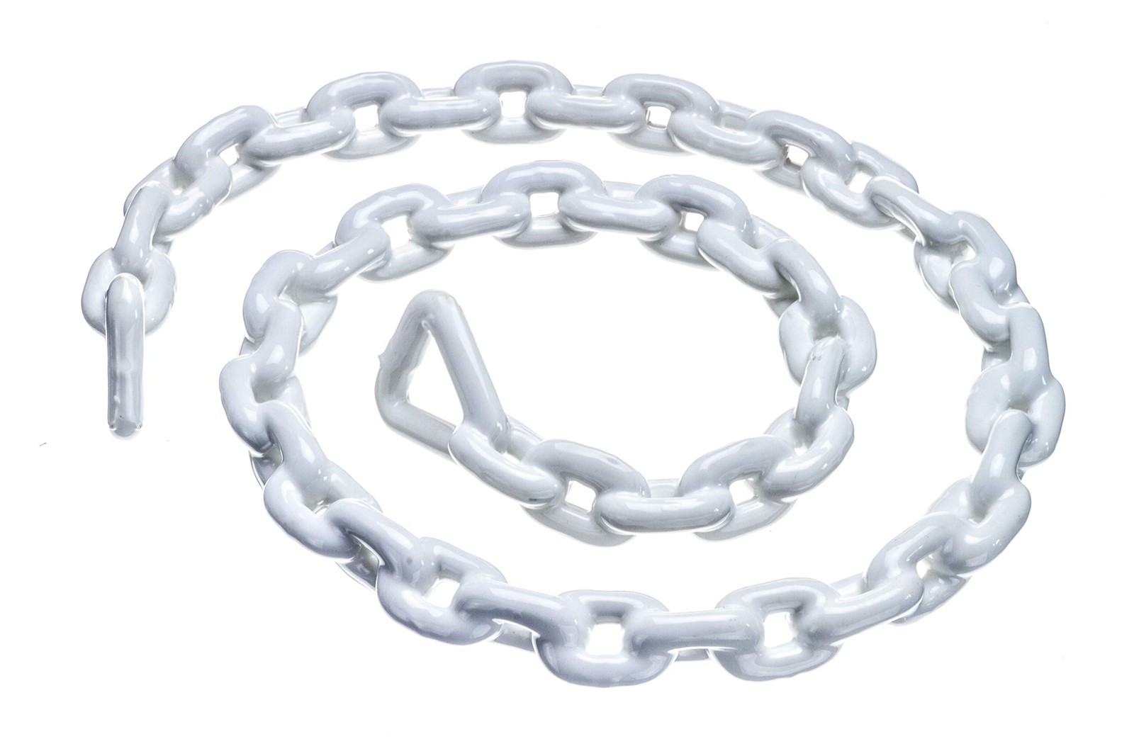 Seachoice White PVC Coated Anchor Chain: 4 Feet of Boat-Stopping Power!