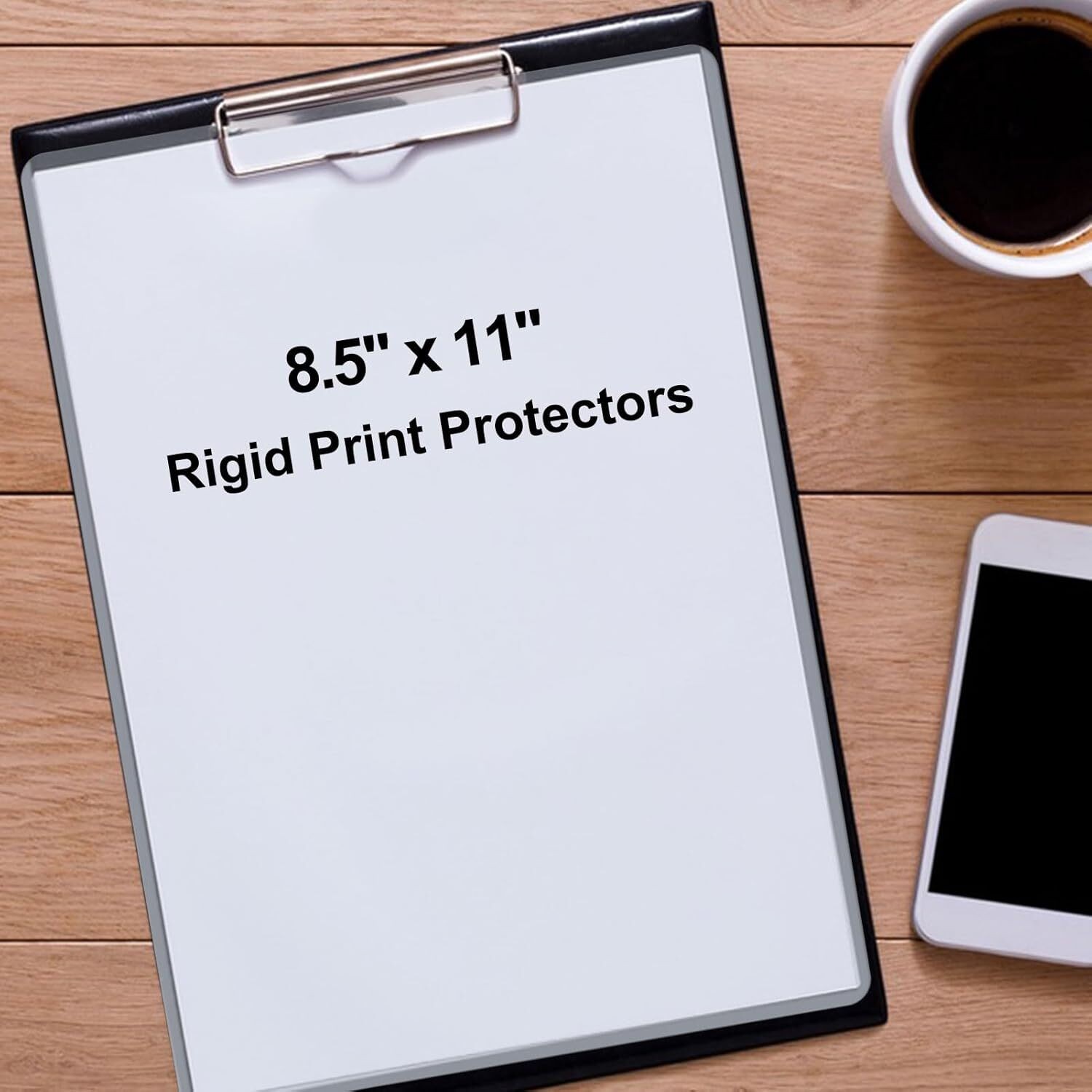 8.5 X 11 Hard Plastic Sheet Protectors Rigid Print Protectors Clear Waterpro
