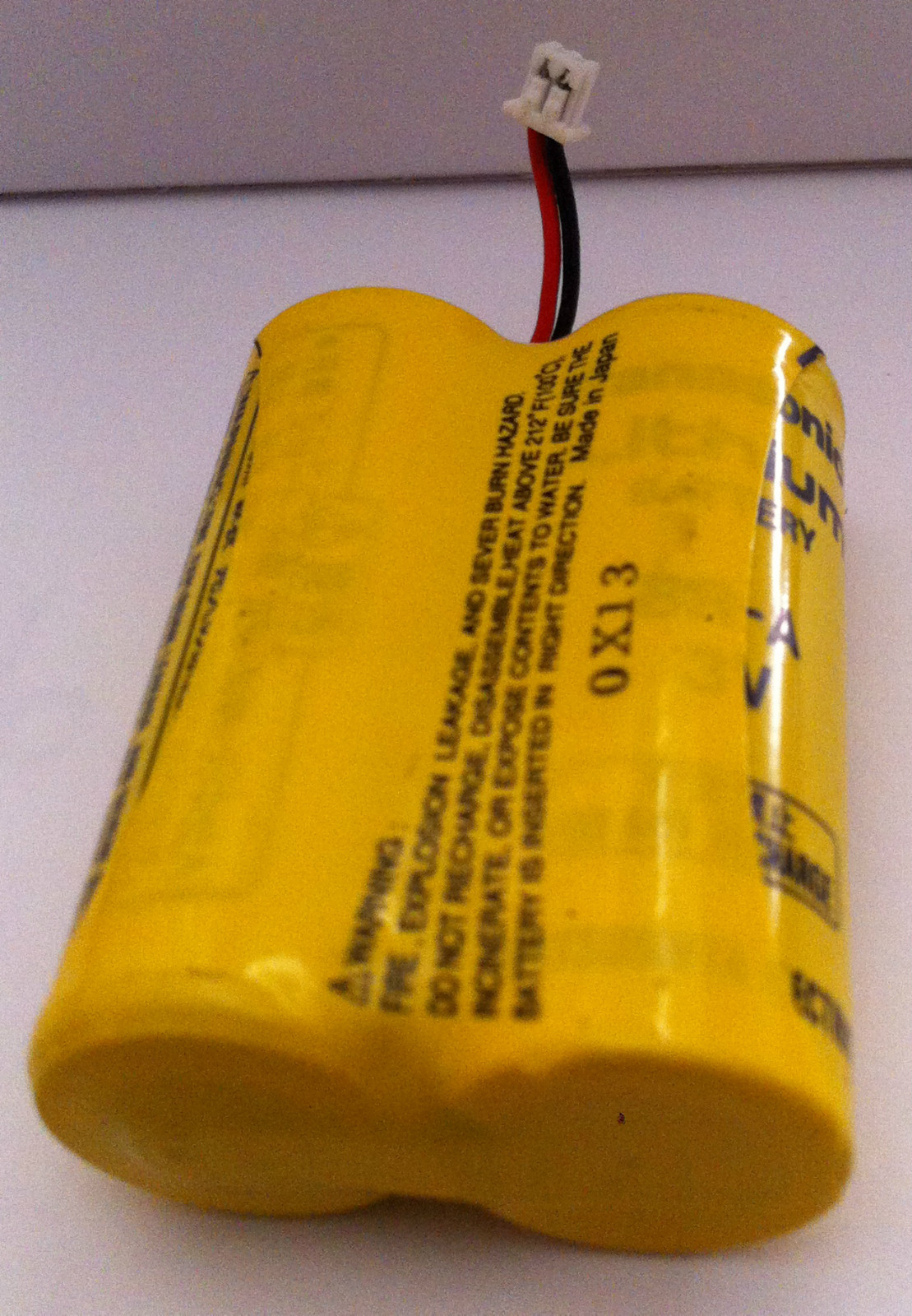 Brand New Panasonic BR-ACF2R 6V Lithium FAUNC Battery w/ Plug