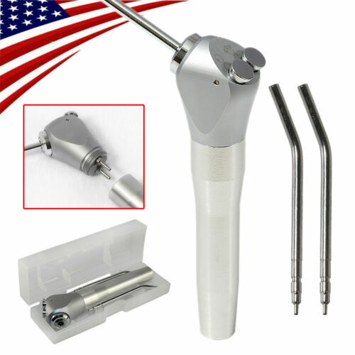 Dental Air Water Spray Triple Syringe 3 Way Handpiece w/ 2 Nozzles Tips Tubes