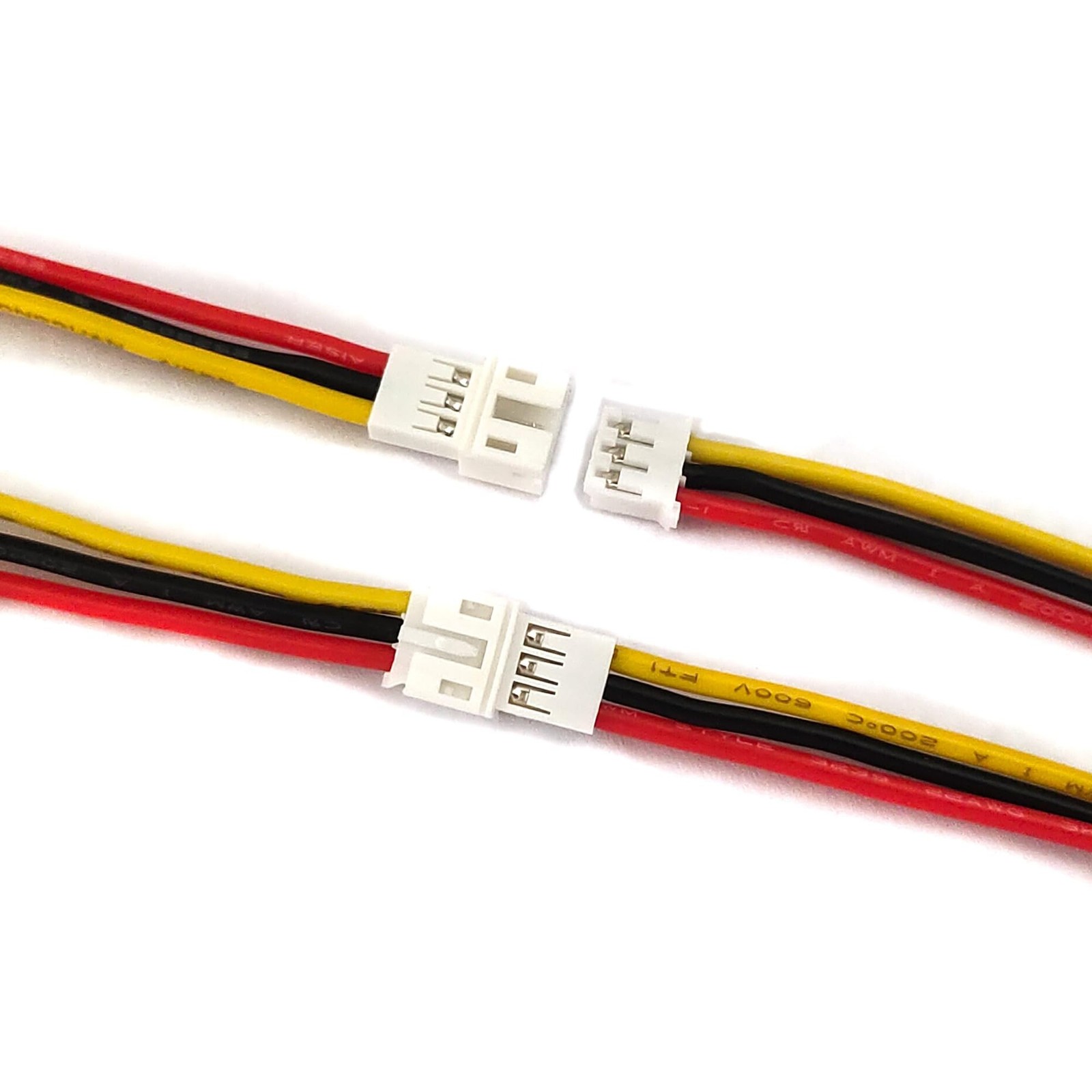 10Pairs JST PH 2.0mm 3 Pin Male and Female Connector Plug with 10cm 22 AWG So…
