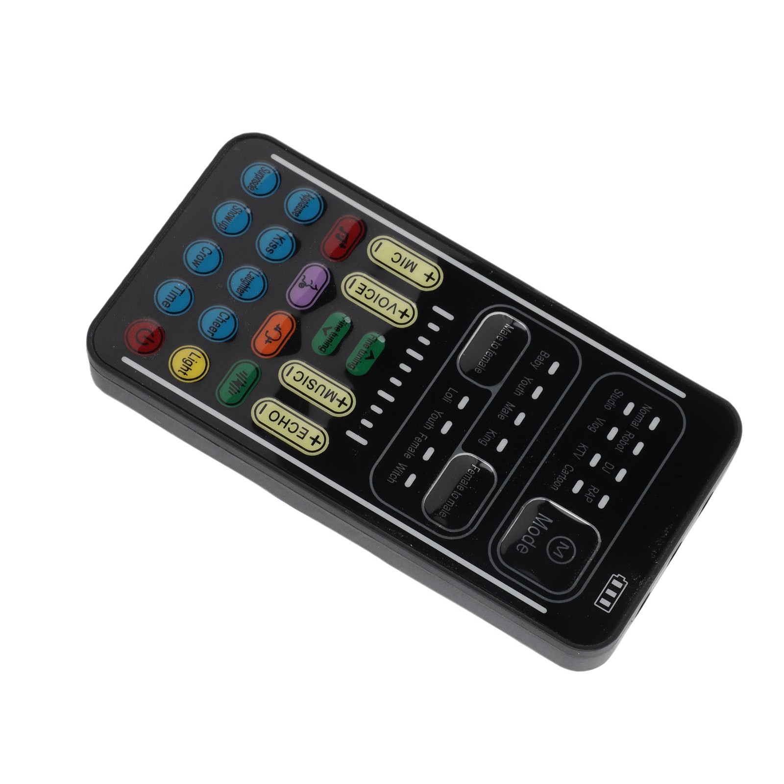 Mini Live Sound Card Voice Changer 8 Vocal Tones 8 Built-in Sound Effects