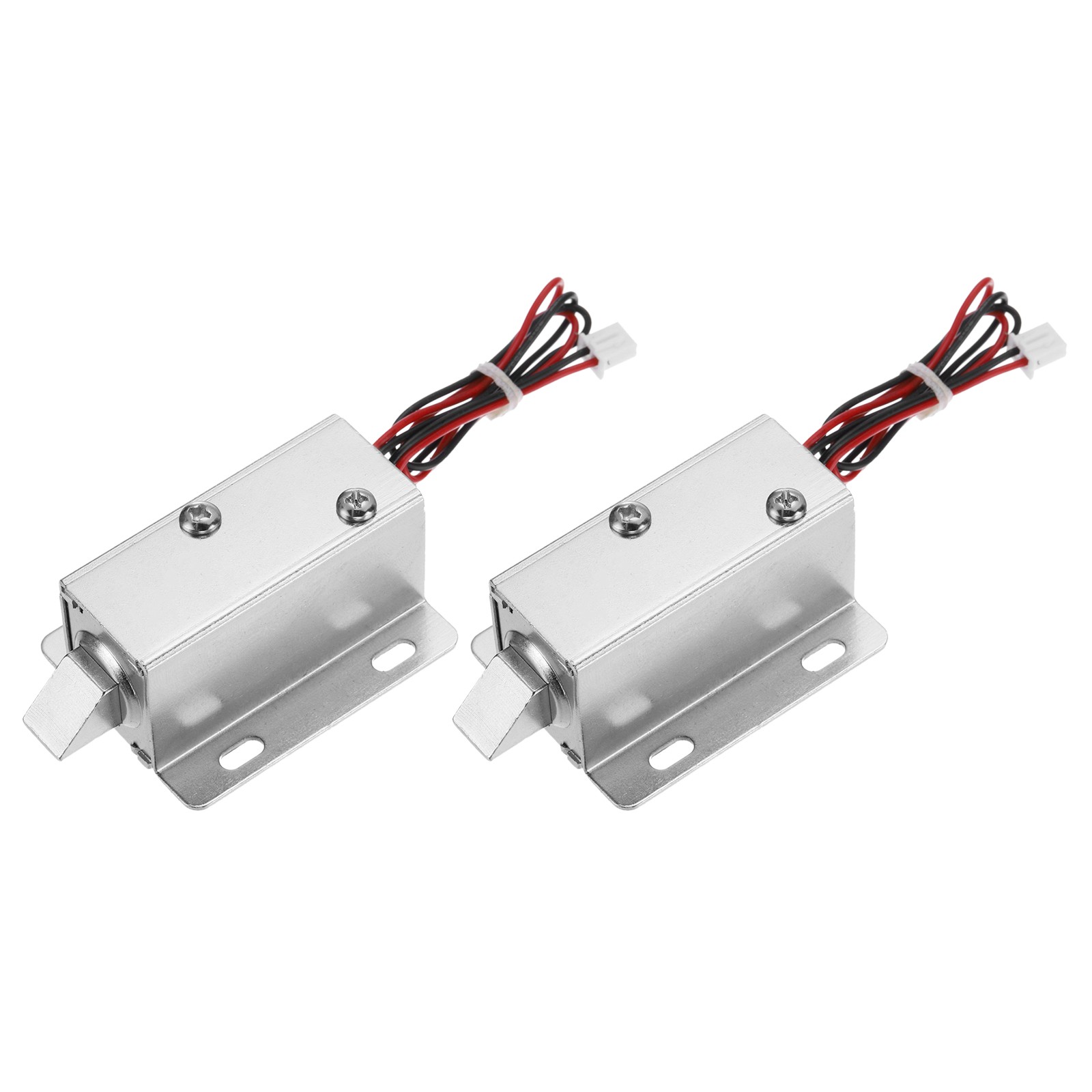 2Pcs DC 12V 1.1A Electromagnetic Solenoid Lock Door Drawer Magnetic Lock