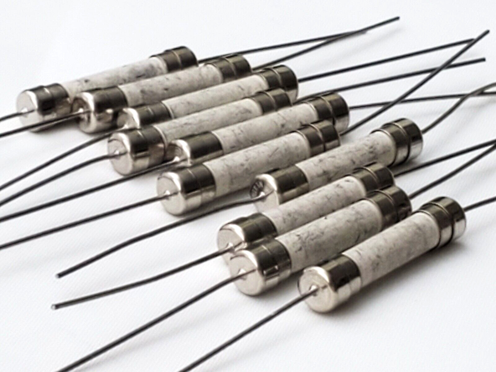 Lot of 61 Littelfuse 3AB 8A Pigtail Fuses 8 Amp 250 Volt 325008 SB/PT Vintage