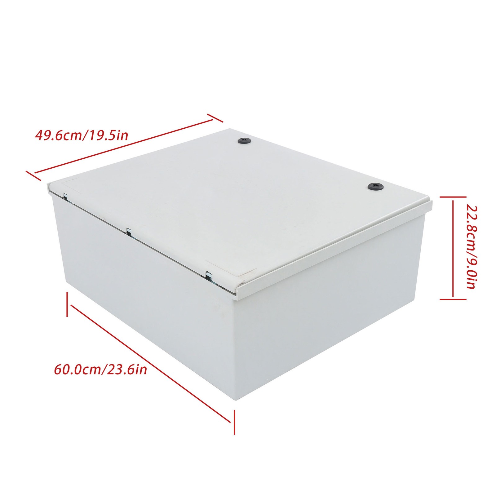 24″x20″x9″ Fiberglass Steel Electrical NEMA 4X Enclosure IP65 Waterproof