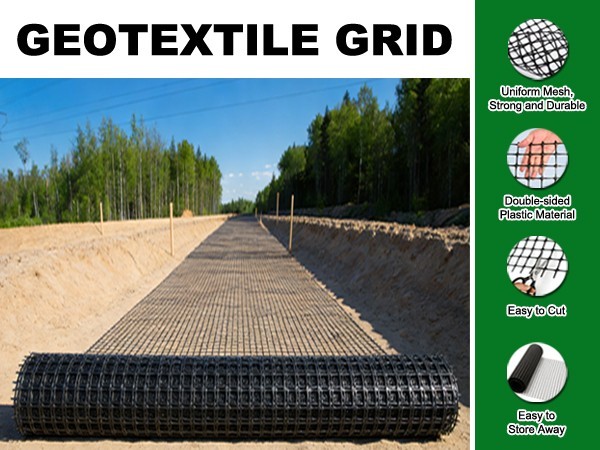 Geogrid for Retaining Wall, Bi-Directional Universal Stabilization Grid Fence US