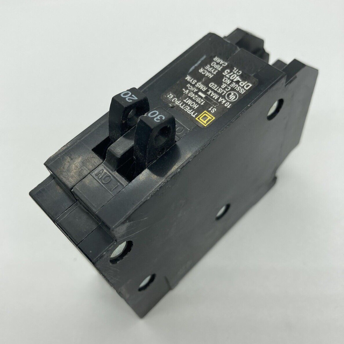 New Homeline HOMT3020 1 Pole 30/20 Amp 120V AC Type HOMT Plug In Tandem Breaker