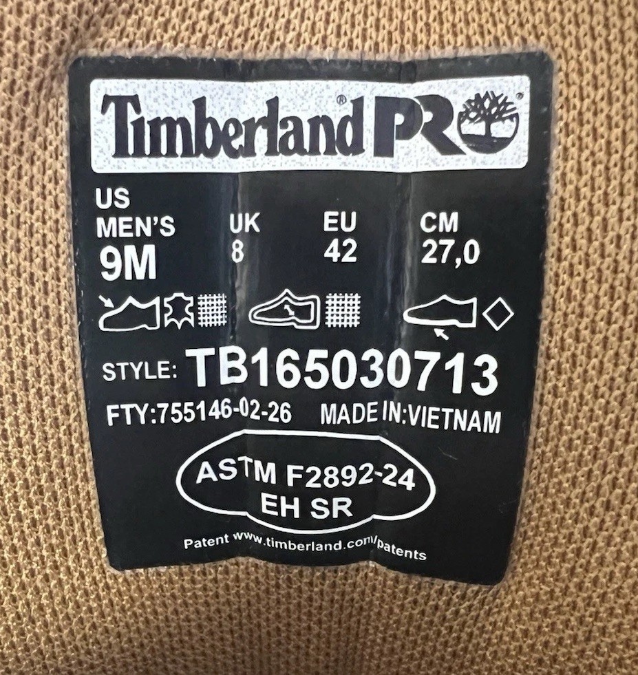 Timberland Pro Work Boots 65030 9M 200G insulated and waterproof