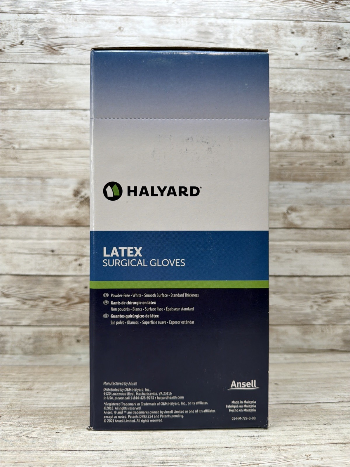 HALYARD LATEX Surgical Gloves *1 DENTED BOX* Size: 6.5 SGL65060 *See Date*1-25