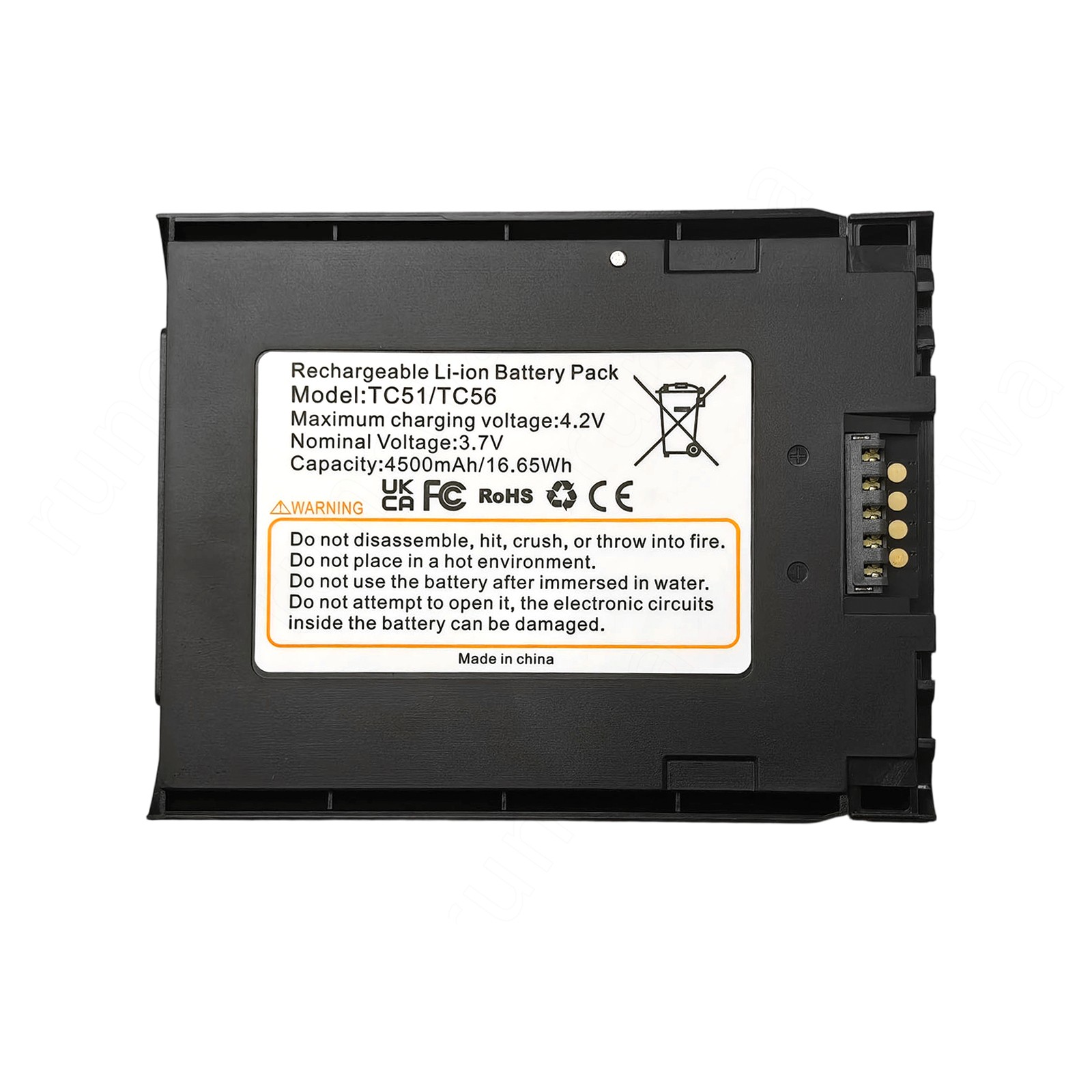 4500mAh Battery Replacement For Zebra TC51 TC56 BTRY-TC51-43MA1-01 BT-000314 NEW