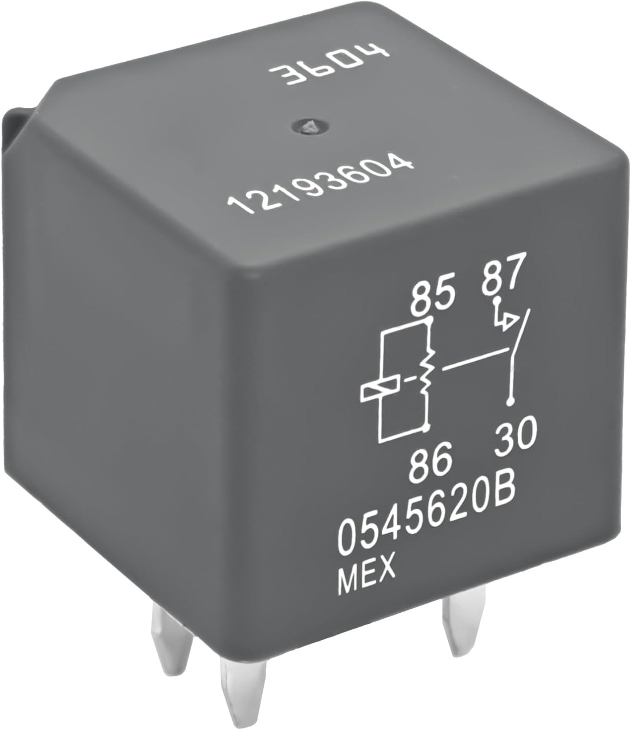 Relay 12193604 3604 (Pack of 2) 4 Pin 12V – Compatible with Chevy GMC GM…