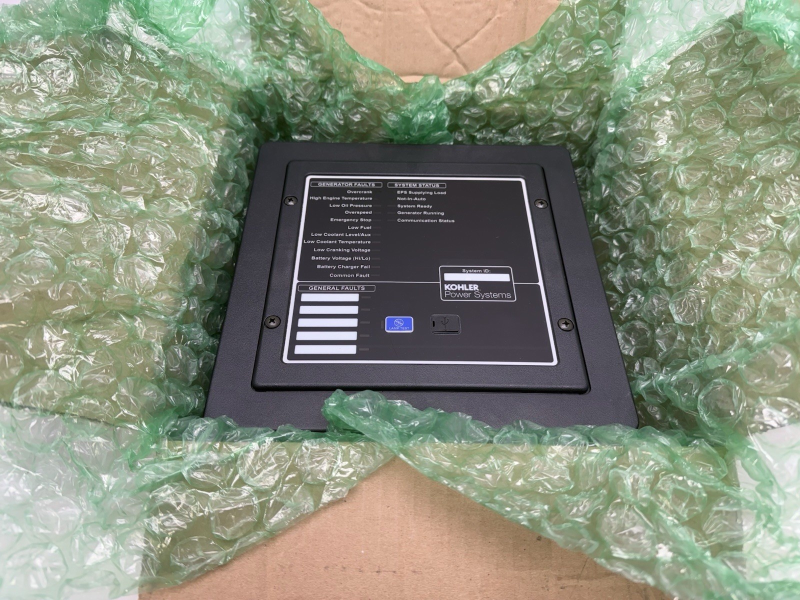 Kohler GM91356-KP1 RSA III Remote Annunciator Panel Assembly Black Heavy Duty