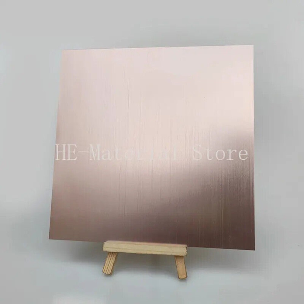 Rose Gold Brushed Anodized Aluminum Alloy Board Flat Plate CNC Metal Oxide Sheet