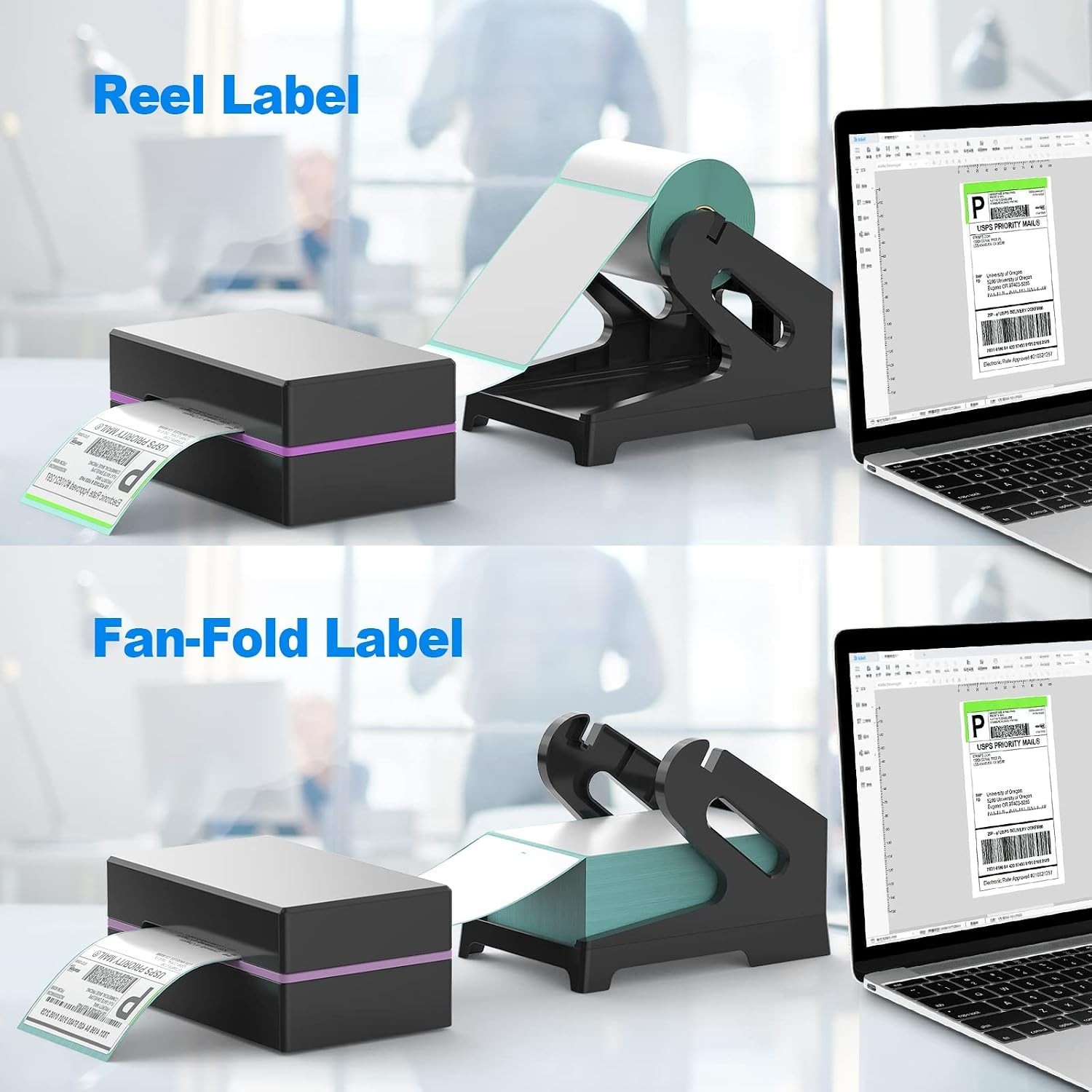 Thermal Label Storage Tray for Desktop Printers, Simple Assembly Required