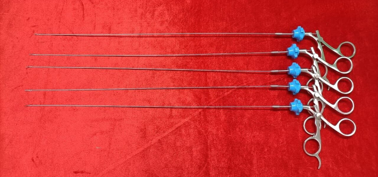 5pc – Hysteroscopy Semi Rigid Rotatable Scissor 5FR 40CM Reusable Instruments