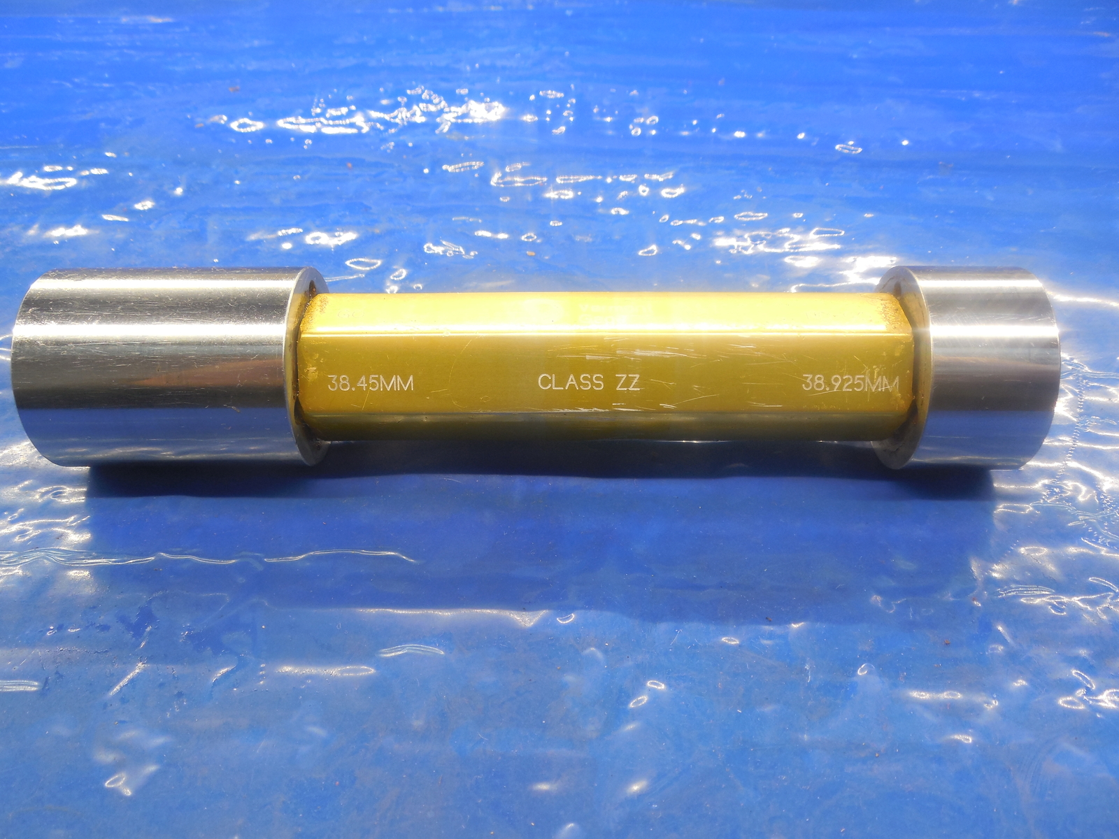 38.45 & 38.925 CLASS ZZ PIN PLUG GAGE GO NO GO 38.500 -.050 UNDERSIZE 39 mm
