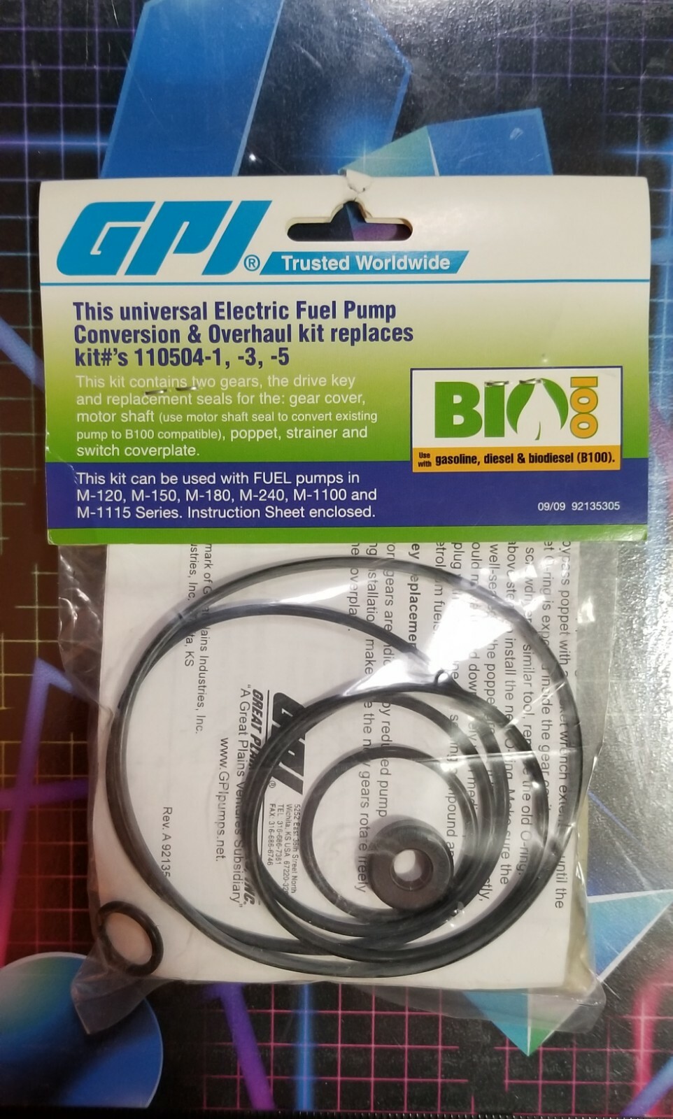 GPI FUEL PUMP OVERHAUL & CONVERSION KIT 110504-1 BRAND NEW IN PACKAGE FREE S/H