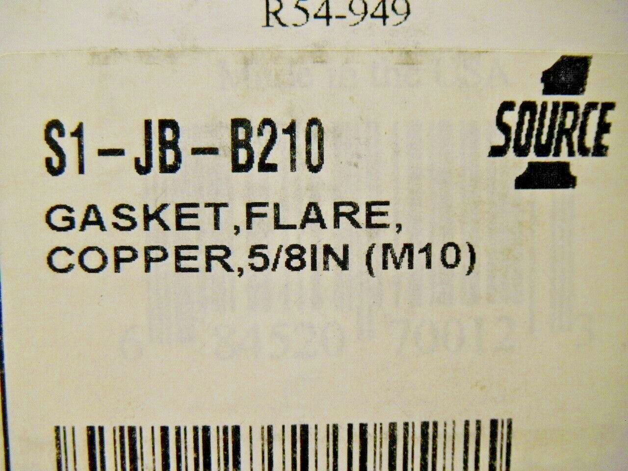 Just Better JB B2-10 Copper 5/8″ Flare Gasket Qty = 5