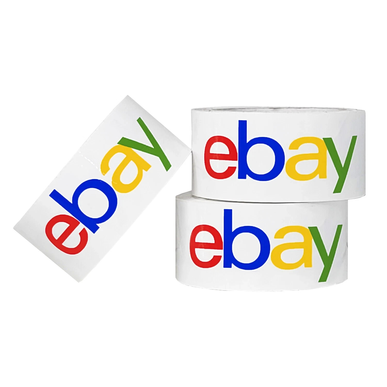 6 Rolls Ebay Packaging Tape – Color Logo – 2” x 75 yards – New