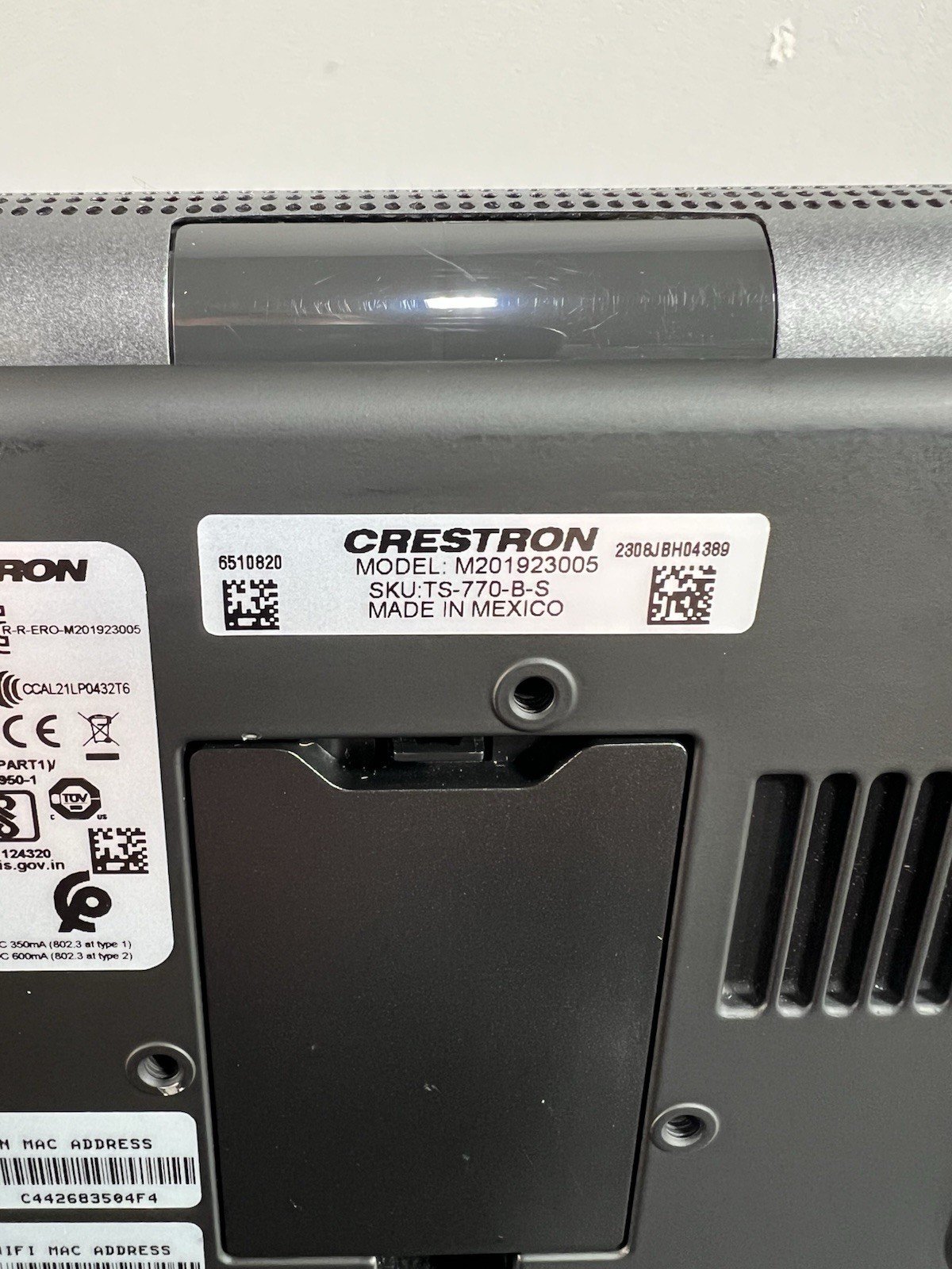 NEW Crestron TS-770-B-S 7″ Touch Screen Panel model M201923005 (New Without Box)