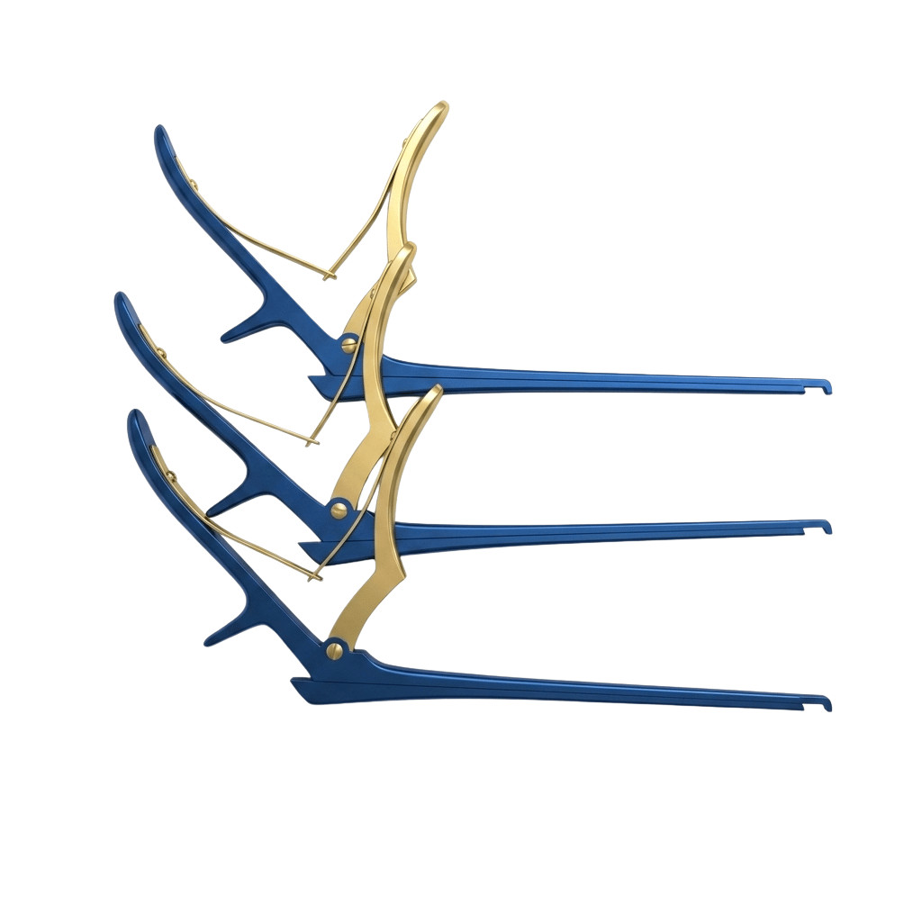 3 Pc Kerrison Rongeur Set German Stainless Steel Blue Titanium Orthopedic Spine