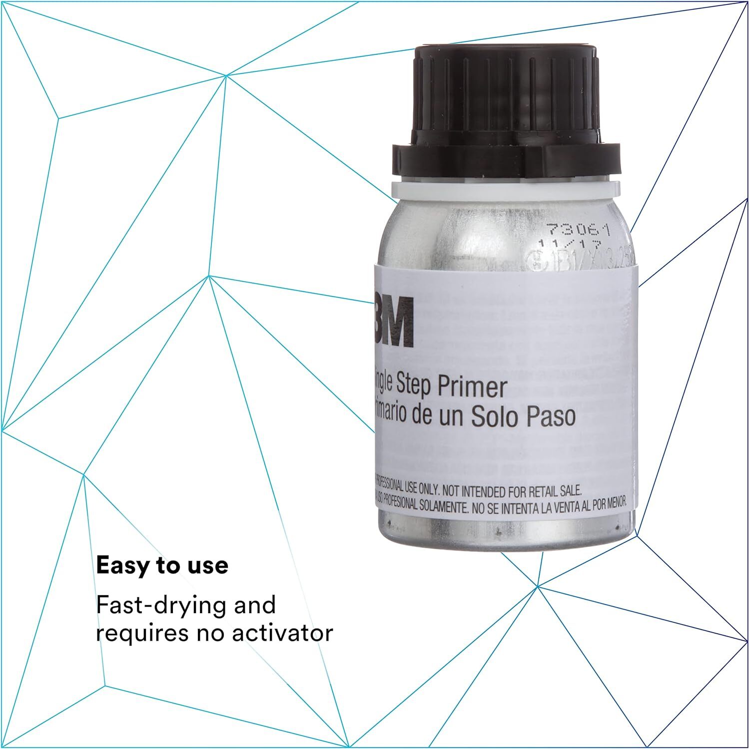 3M Single Step Primer 08681 Black One-Part Urethane, UV Resistant 125 mL/4.2 fl