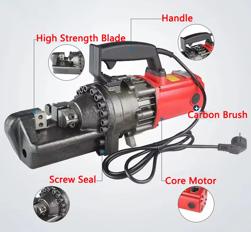 Electric Rebar Cutter 16/20/22/25HydraulicCutting MachineHydraulicCuttingMachine