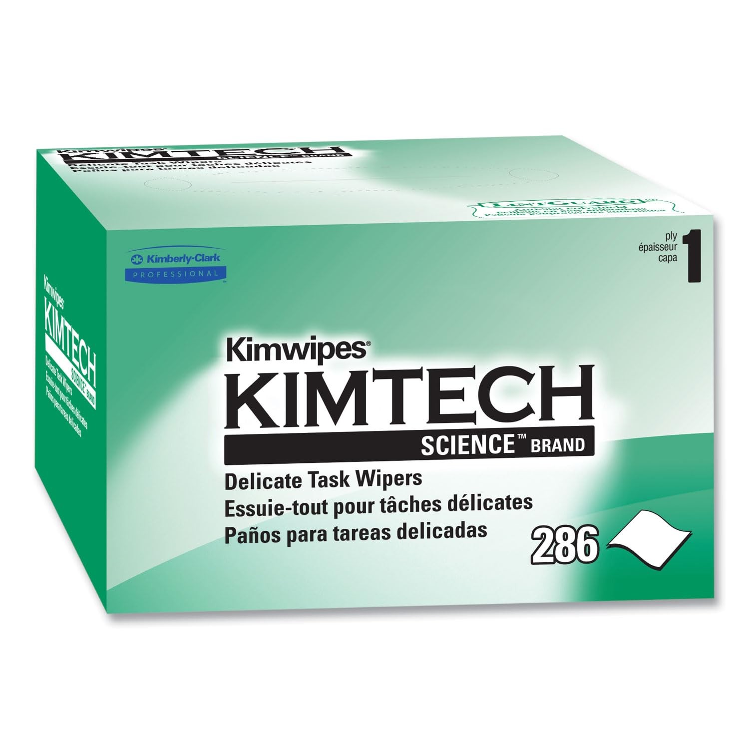 Kimtech Science Kimwipes Delicate Task Wipes Pop Up Box White 286 Sheets