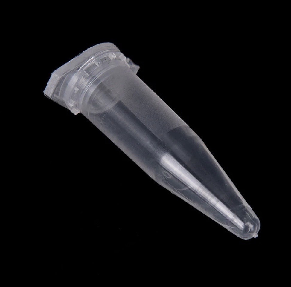50X 0.5ml Lab Clear Micro Plastic Test Tube Centrifuge Vial Cap Container