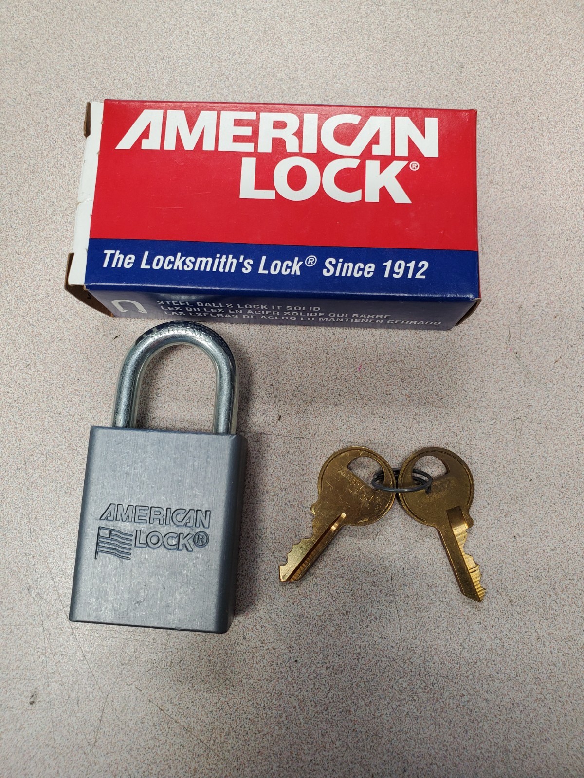 American Lock A30KAW1 Aluminum Padlock Keyed alike Key:3212