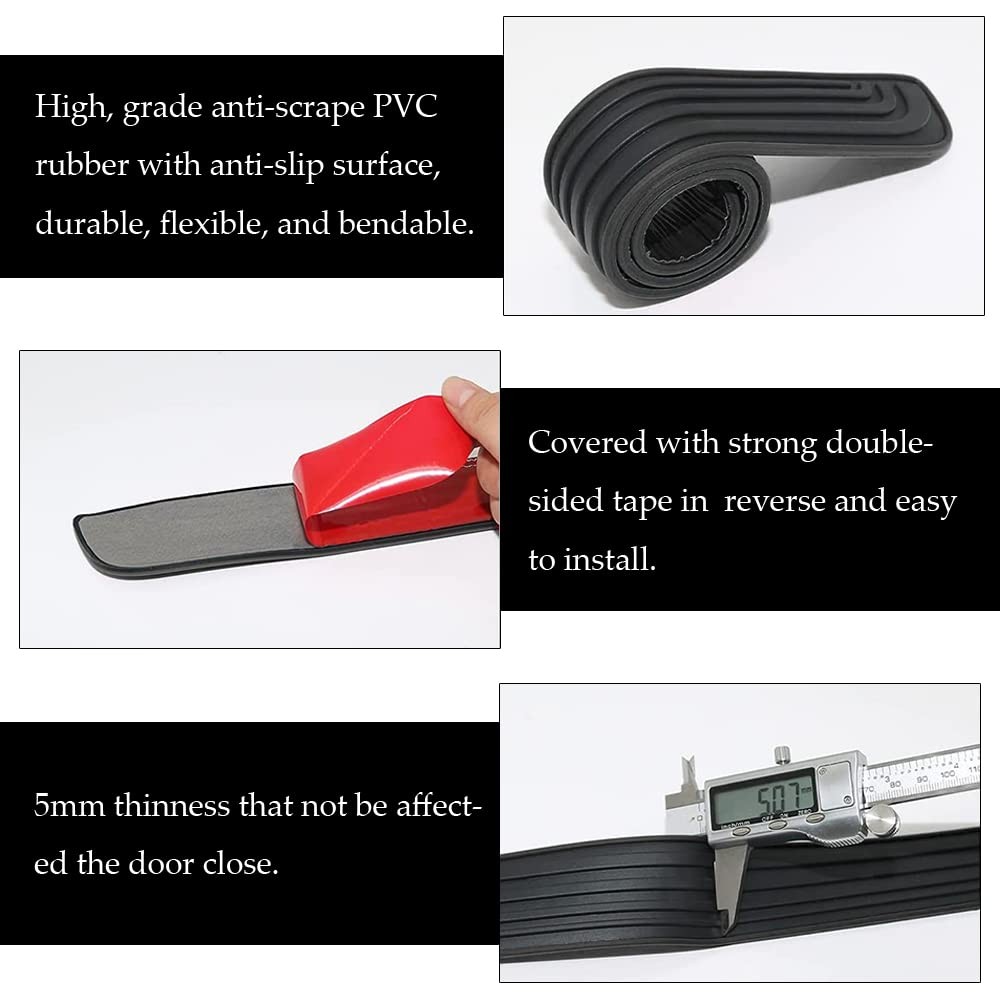 Car Rear Bumper Protector, 35.4 * 2.7 Inches Car Rear Bumper Guard Strip