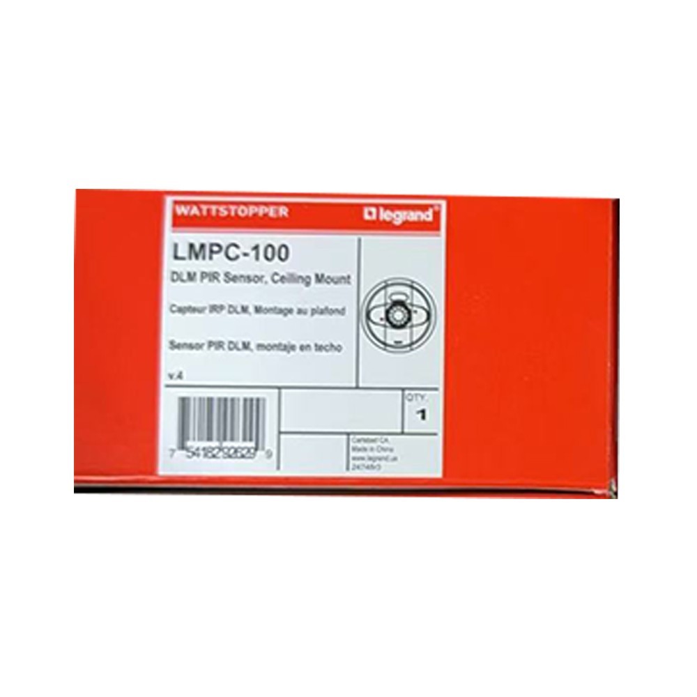 Digital PIR Ceiling Mount sensor, Extended Range LMPC-100 Wattstopper