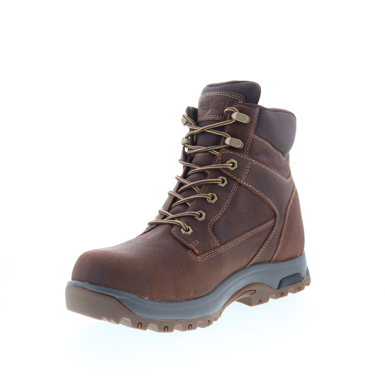 Dunham 8000 Works WP 6″ Plain Toe Mens Brown Extra Extra Wide 6E Work Boots