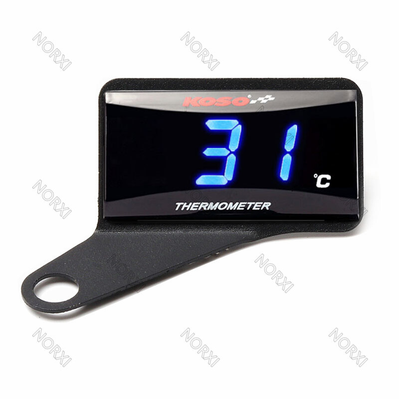 Water Temp Gauge Digital Display Temperature 0~120℃ Car Motorcycle Meter Sensor