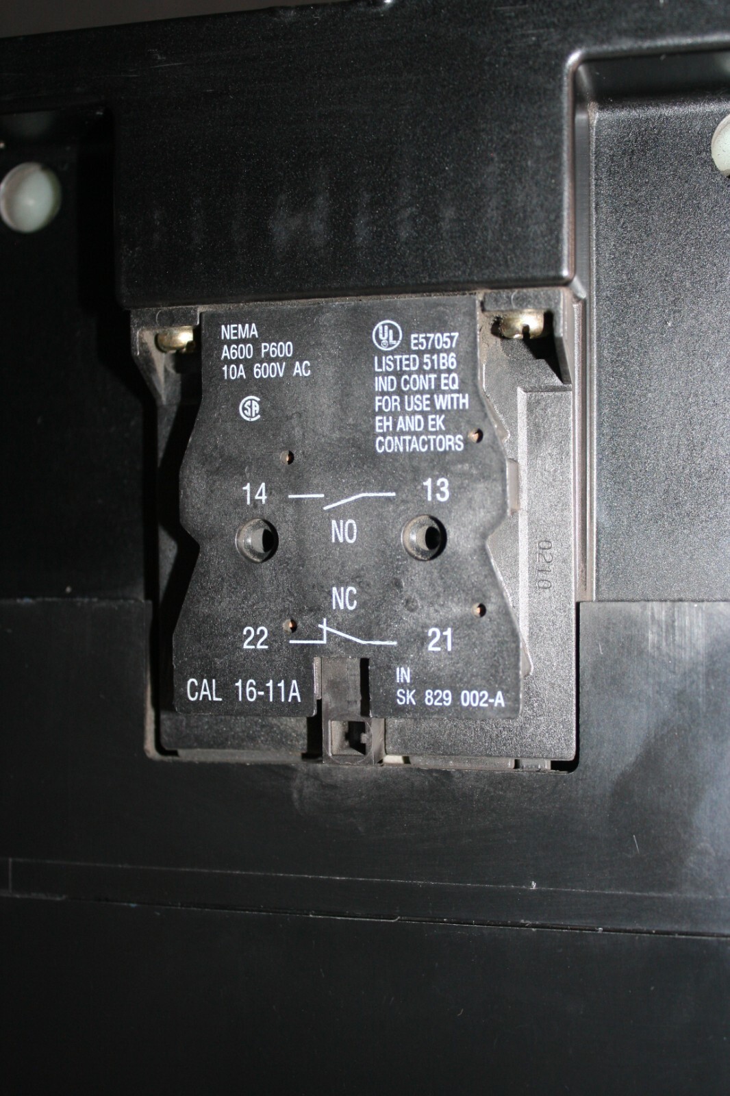 One (1) ABB SK827085-AF Contactor 110 VAC 50 HZ EHDB520-21-11 Bulgaria