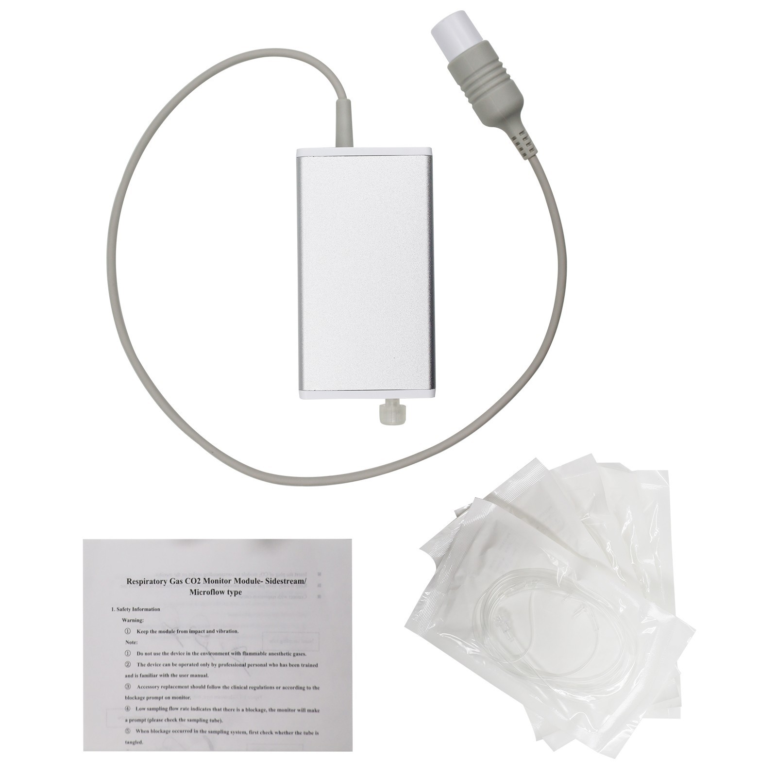 Respiratory Gas CO2 Capnograph ETCO2 Module SideStream For Patient Monitor