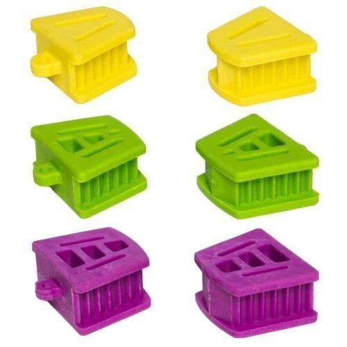 Dental Autoclaveable Silicone Rubber Mouth Props Bite Blocks Retractor Opener