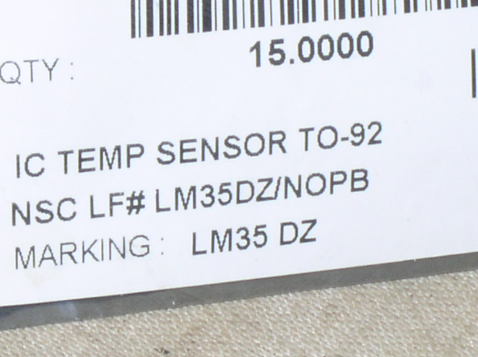 2 NATIONAL NSC LM35 DZ NOPB PRECISION CELSIUS TEMP TEMPERATURE SENSOR 0-100*C