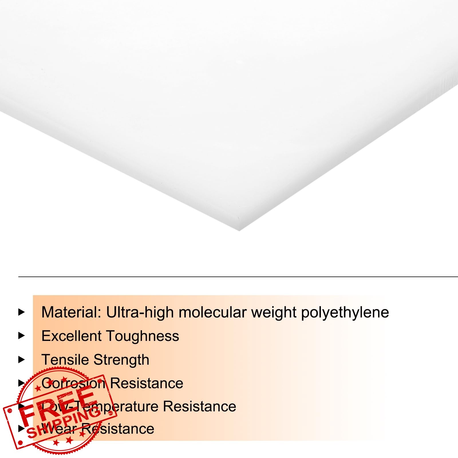 MECCANIXITY 12″x12″x1/16″ UHMW Sheet White