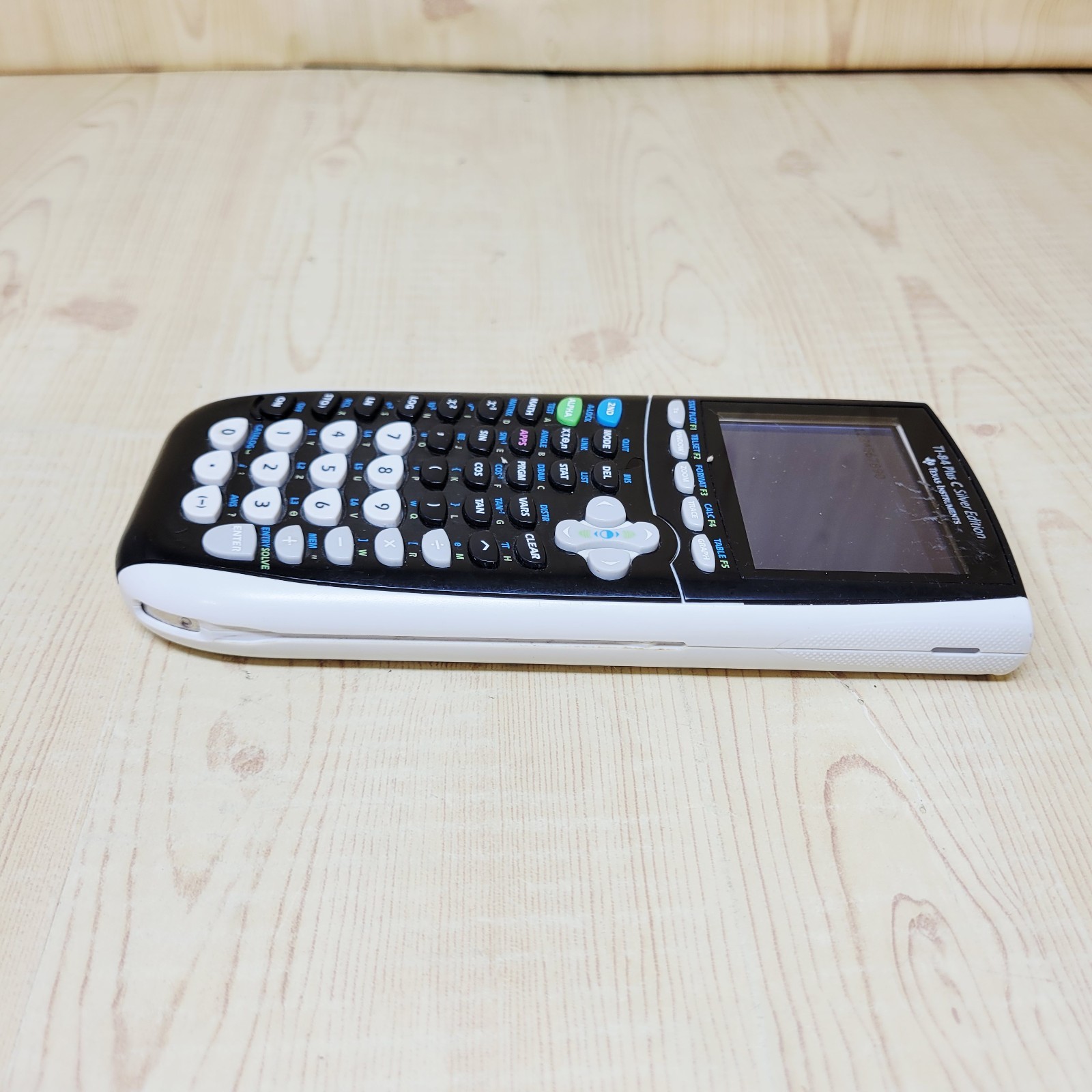 TI-84 Plus C Silver Edition Graphing Calculator (Black) SCRATCHES ON SCREEN