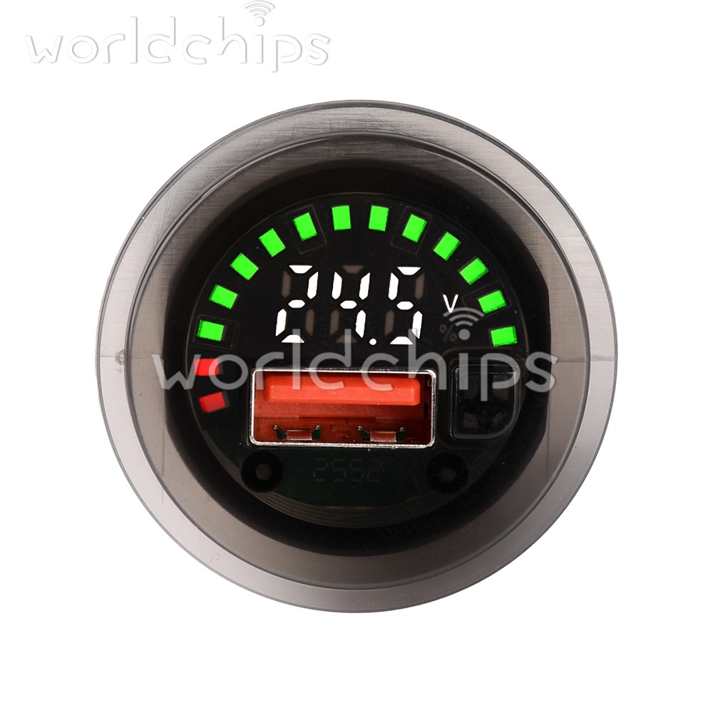 DC 7-30V Waterproof Digital Voltage Battery Capacity Level Indicator Voltmeter