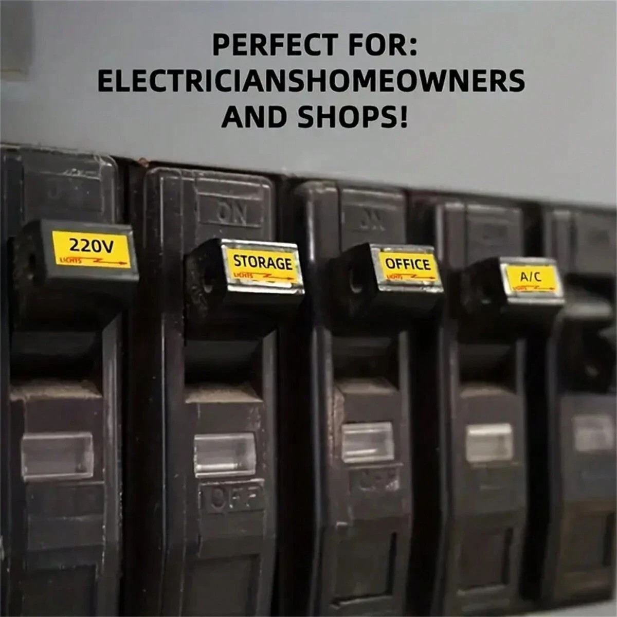 129PCS Circuit Breaker Box Labels Fuse Box Electrical Panel Identification Set
