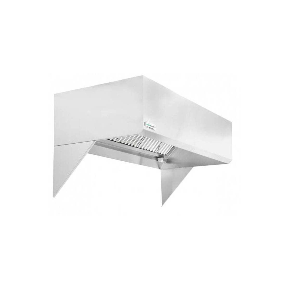 HoodMart 2006-DB 6′ x 48″ Restaurant Hood System w/ Eco Make-Up Air, 115V Exh…