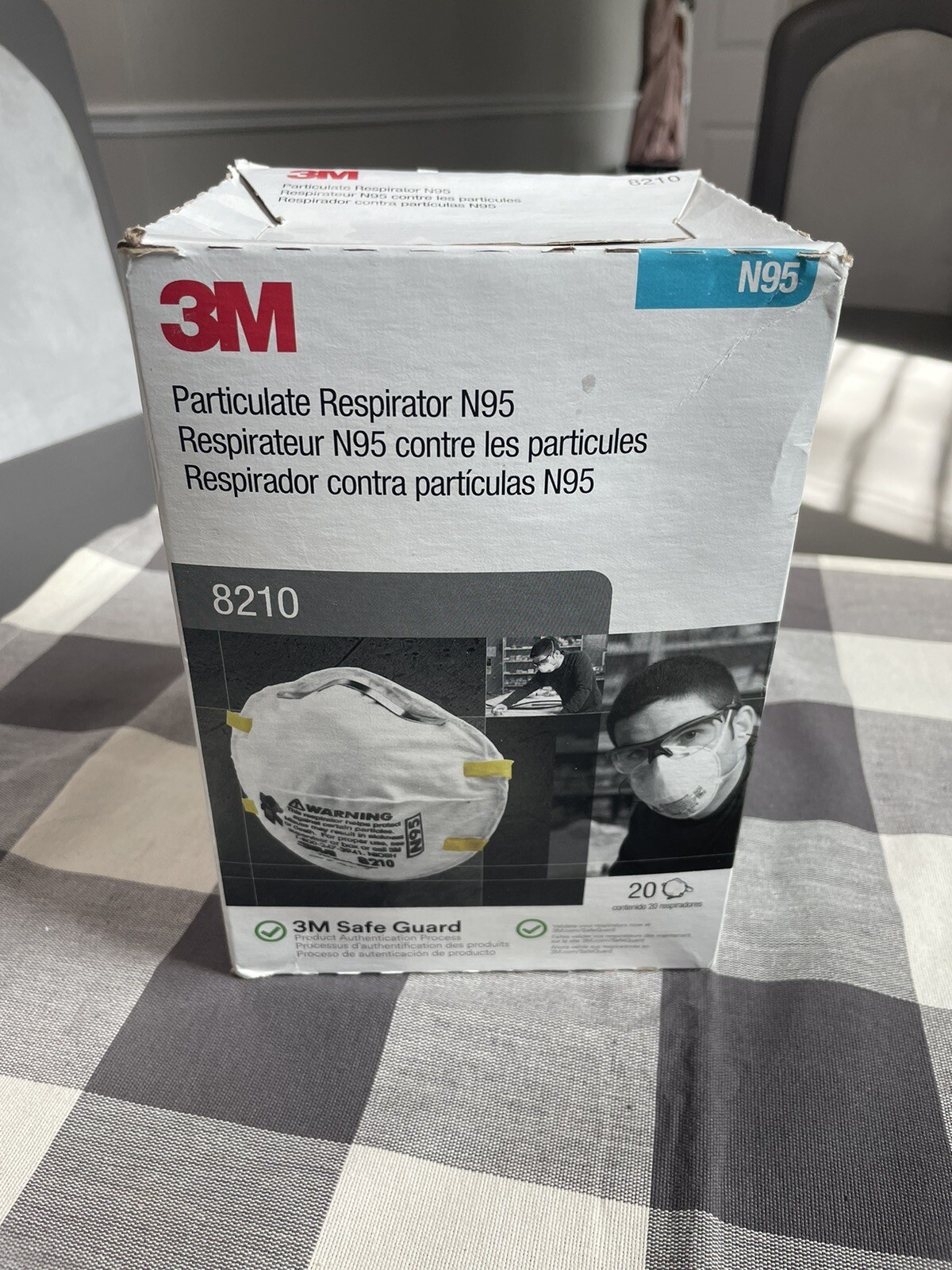 3M N95 #8210 Masks Box Of 20 – New In Open Box