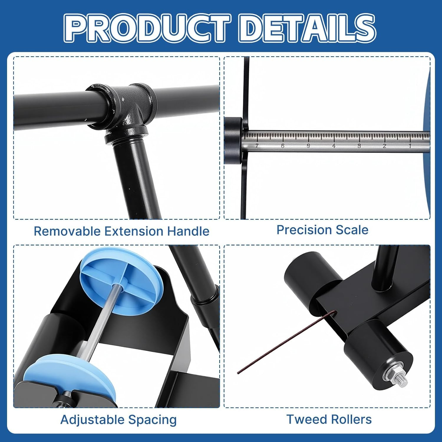 Floor Tape Applicators, Floor Tape Marking Machine with Detachable Handle and Ru