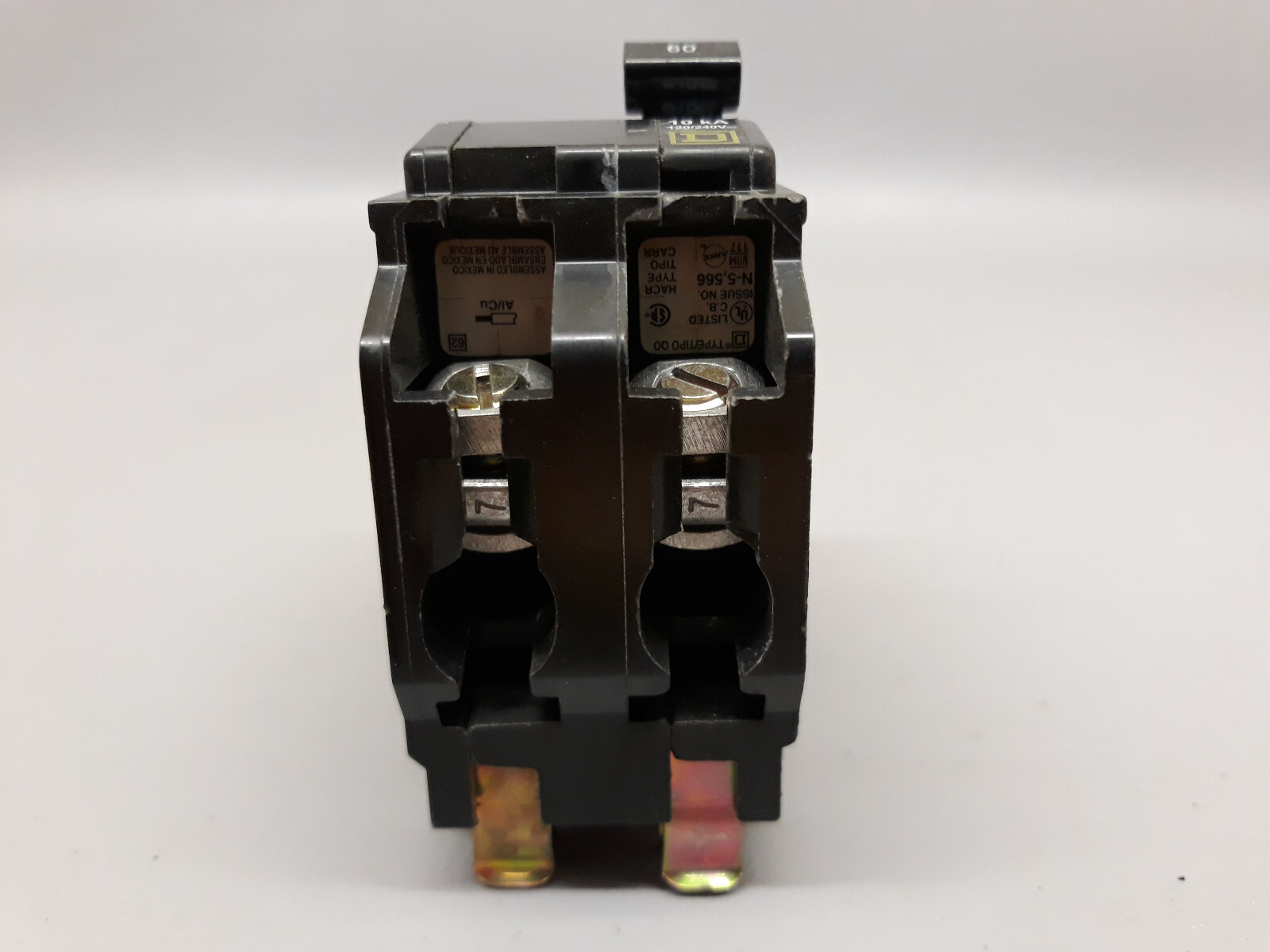 Square D 60 Amp 2 Pole QO260 Circuit Breaker Type QO