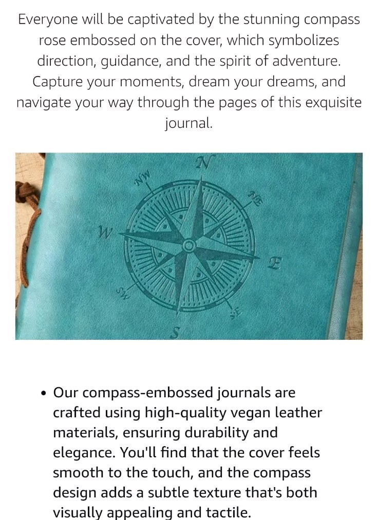 Maleden Timeless Refillable Leather Journal Traveler Notebook Sketchbook